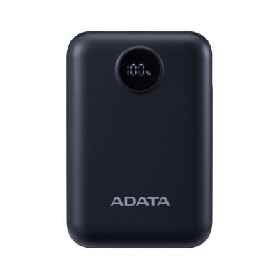 ADATA C100 10000mAh Power Bank с черен цифров дисплей (PC10022-12BK)