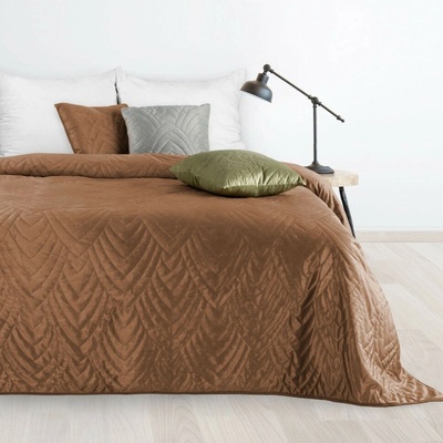 Mondo Italia Sametový přehoz na postel Luiz6 cihlový new Cihlová 200x220 cm