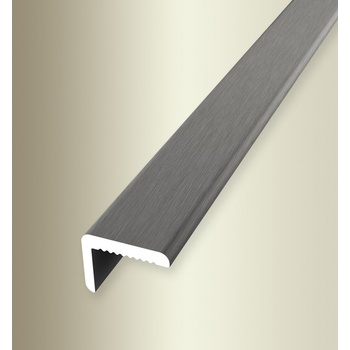 Küberit 279 U F2G Stěnový ukončovací profil Imitace nerez kartáč 3,05 m