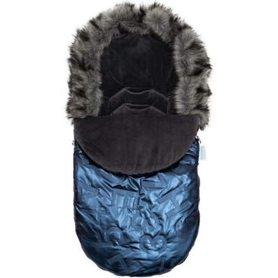 New Baby Zimný Luxusný s kožušinkou Blue