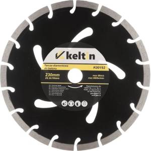 Keltin Сегментиран диамантен диск, черен 230x22, 2x10mm 63188 (K00192)