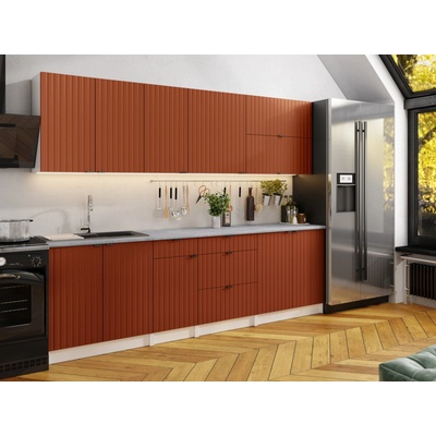 FRONTI Kuchyňská linka PEREA 260 cm Brick