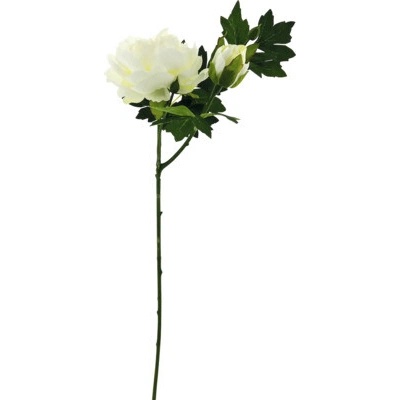 Umelý kvet pivonka 67 cm biela