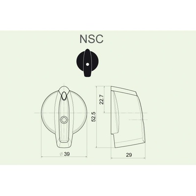 OBZOR ZLÍN OBZOR Ovladač NSC/5 šipka střední černá 8591078270201