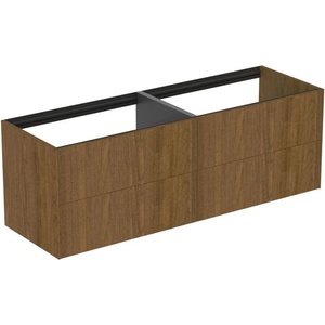 Ideal Standard Atelier Conca стенен долен шкаф, цвят тъмен орех, 4 чекмеджета, 160 см (T3990Y5)