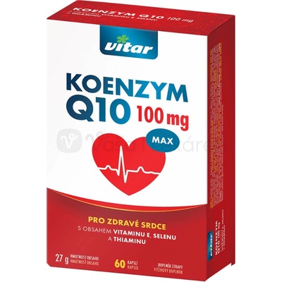 Vitar Koenzym Q10 MAX 100 mg 60 kapsúl