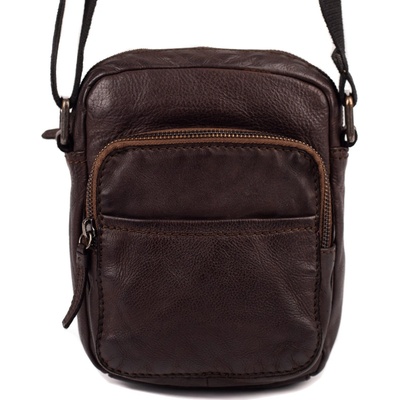 Segali pánska kožená crossbody taška 29413 Brown