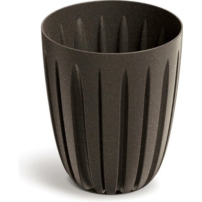 Prosperplast Plastový kvetináč WARIOS ECO WOOD kávový matný, 16,8 cm