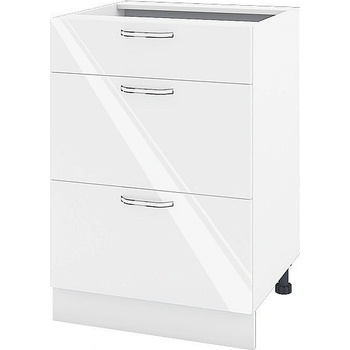 ИРИМ Долен кухненски шкаф Сити БФ-Бяло гланц-05-57 60 см