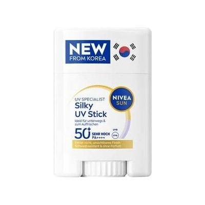 NIVEA SUN Silky UV Stick Opalovací tyčinka Unisex 15 g