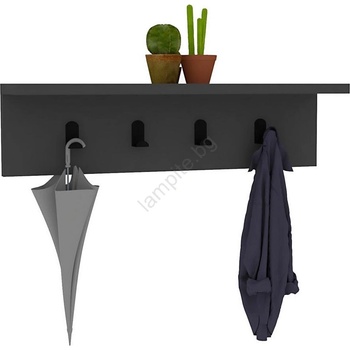 ASIR GROUP Закачалка AYLA 14x60 cм антрацит (AS1044)