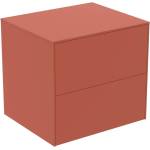 Ideal Standard Atelier Conca червено-оранжев матов стенен шкаф с 2 чекмеджета с плот 60 см (T4321Y3)