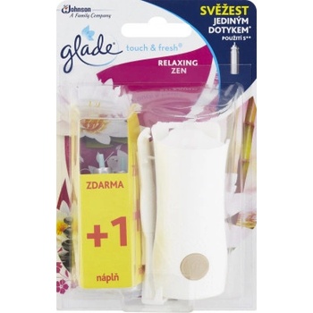 Glade Touch & Fresh Relaxing Zen osvěžovač vzduchu strojek + náplň 10 ml