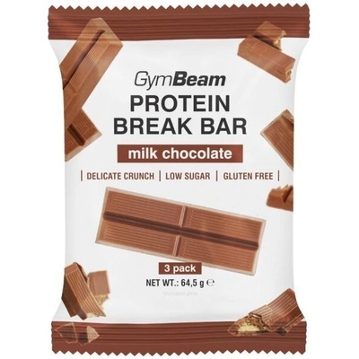 GymBeam Protein Break Bar 3pack 64,5 g – Zbozi.Blesk.cz