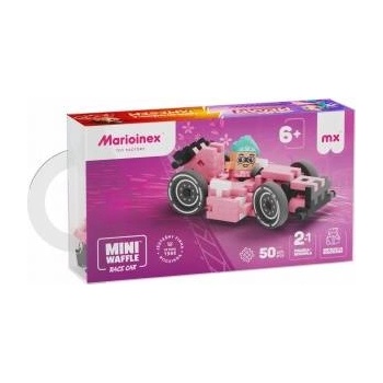 Marioinex Mini Waffle 50el Cars: Pink Race Car