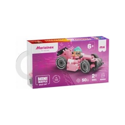 Marioinex Mini Waffle 50el Cars: Pink Race Car
