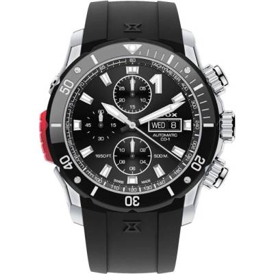 Edox Мъжки часовник EDOX CO-1 Chrono Automatic 01128-3NRCA-NN (01128-3NRCA-NN)