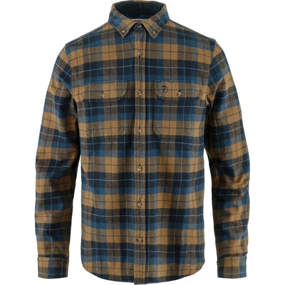 Fjällräven Singi heavy flanelová košile dark navy/buckwheat brown