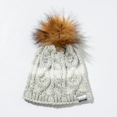 dívčí čepice Phenix Gradation Fur Beanie Bílá