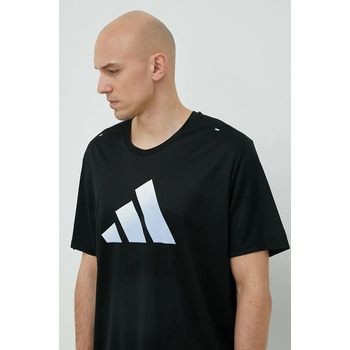 adidas Performance Тениска за бягане adidas Performance Run Icons В черно с принт (HR3243)