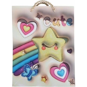 Image 1 of Raya Toys Хартиена торбичка за подарък с 3D принт Raya Toys Sky M, 32 см