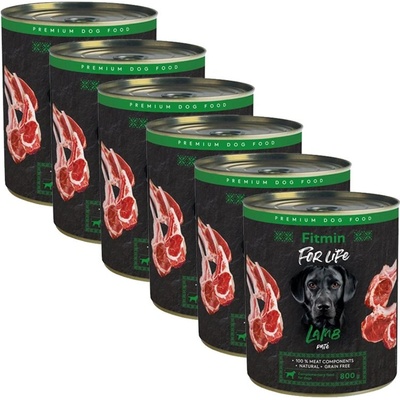 Fitmin Консерва Fitmin For Life LAMB пате 6 x 800 г