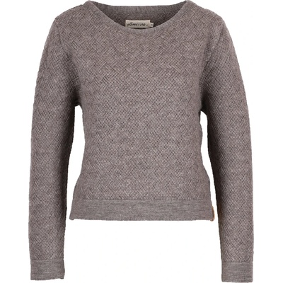 Albmerino Дамски вълнен пуловер Albmerino Women's Braided Jumper Wool jumper - Beige Mottled - размер XL (105-4588-0315)