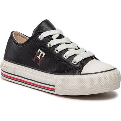 Tommy Hilfiger Кецове Tommy Hilfiger Low Cut Lace-Up Sneaker T3A9-32287-1355 m Black 999 (Low Cut Lace-Up Sneaker T3A9-32287-1355 m)