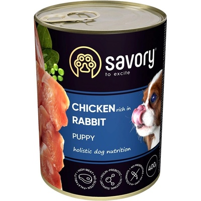 Savory Dog All Breeds Puppy Rabbit 400 g
