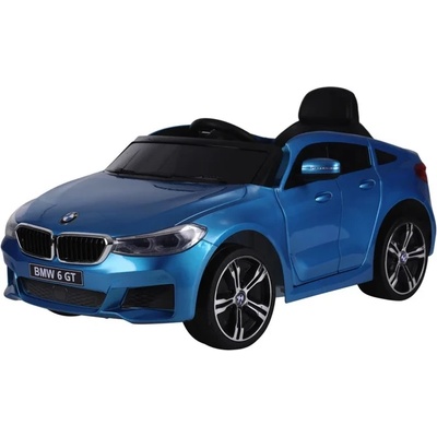 BMW 6 GT 12V - детска акумулаторна кола, синя, EVA гуми (JJ2164-blue)