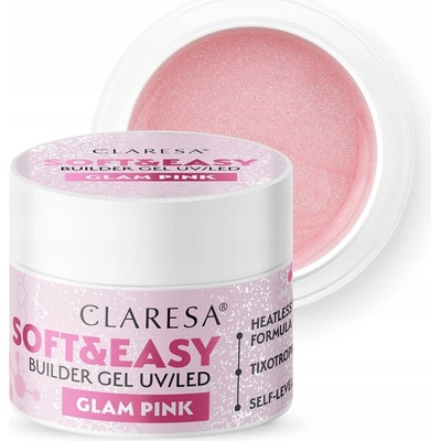 Claresa stavební gel Soft Easy Glam Pink 12g