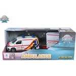 Mikro Kids Globe Traffic VW Transporter линейка 27, 5см метален обратен ход с ремарке (520422)