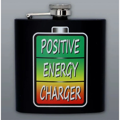 Ploskačka nerez Positive energy charger čiena 180 ml
