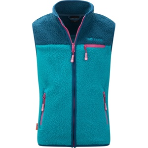 TROLLKIDS Детски поларен елек Trollkids Kid's Hemsedal Vest Fleece vest - Dark Turquoise / Madeira Blue / Bright Berry - размер 140 (EU) (703-3294-1017)