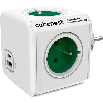 CubeNest PowerCube Original USB PD 20W A+C Zelená