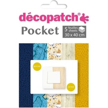 décopatch Papíry na decoupage 5ks kolekce č.15