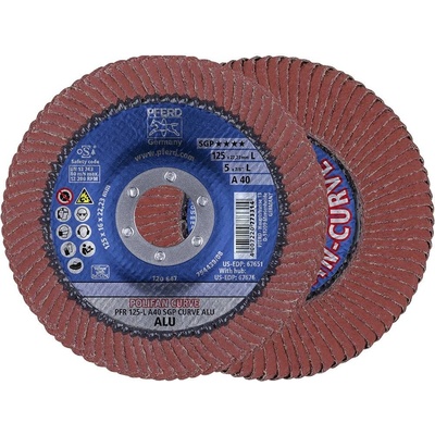 Pferd Vějířovitý brusný kotouč 125 x 22.23 mm 67689068 10 ks