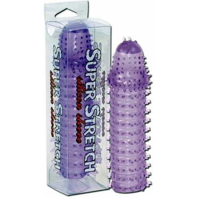 Пенис ръкав, интензивно стимулиращ, 14, 5см. - Super Stretch Purple (SEVCR00359)