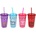 Horecano Акрилна чаша със сламка 500ml. ДЕКОР 2 (0193681) (0193681)