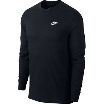 Nike Sportswear Club Tee LS black white