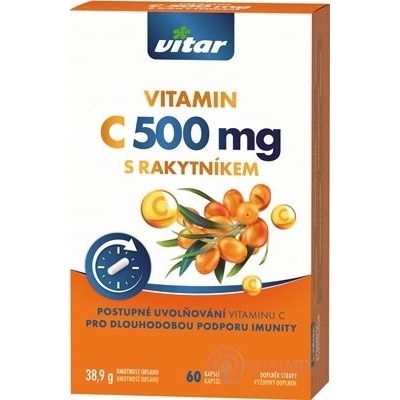 Revital PREMIUM VITAMIN C 500 mg S rakytníkem 60 kapslí