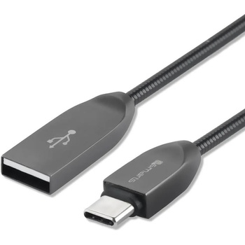 Image 1 of 4smarts USB-C Кабел с Метална Оплетка, 4Smarts Ferrumcord 1m, Черен (4S468510)