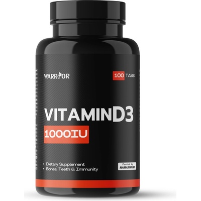 Warrior Vitamin D3 1000IU 100 tabliet