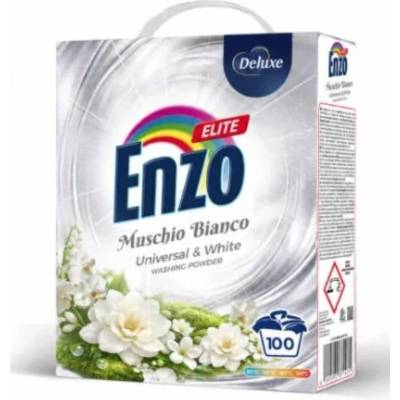 Enzo Elite prací prášek na bílé prádlo s vůní bílého pižma 5,5 kg 100 PD