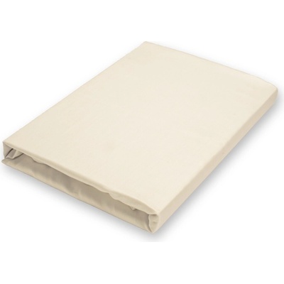 Brotex Napínacie satén prestieradlo smotanové 200x200
