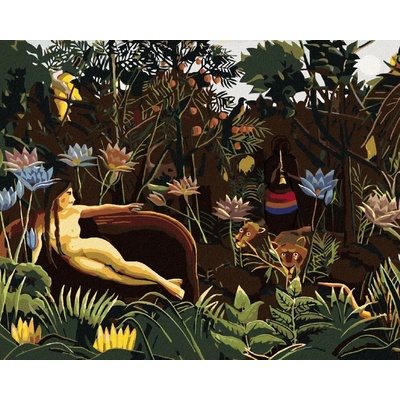 Zuty Malování Podle Čísel Sen Henri Rousseau 80 x 100 cm Plátno Rám