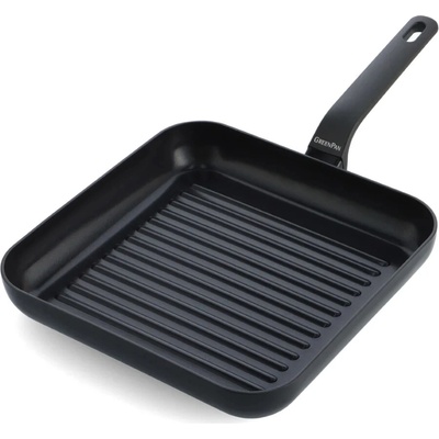 Čtvercová grilovací pánev 28 cm, ESSENCE, černá - GreenPan