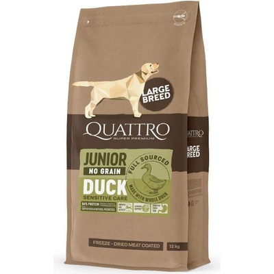 Quattro Junior LB bez obilovin s Kachnou 3 kg
