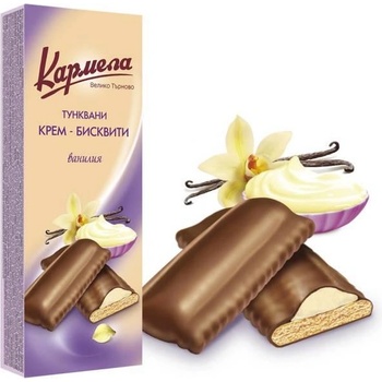 Image 1 of Karmela КРЕМ-БИСКВИТИ КАРМЕЛА ВАНИЛИЯ