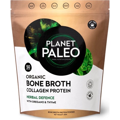 Planet Paleo BIO Sušený hovězí vývar s bylinkami 450 g – Zboží Dáma